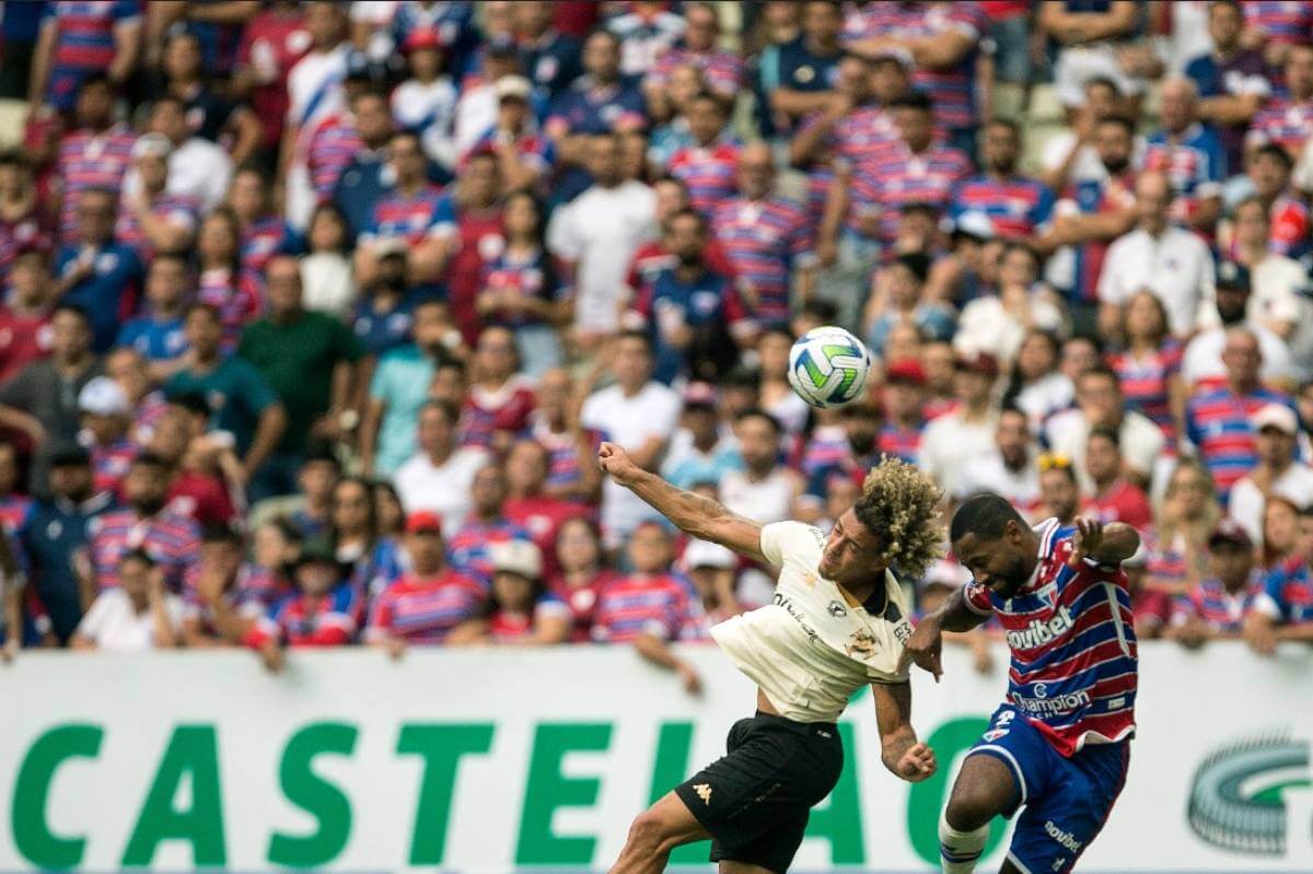 Figueiredo durante o jogo contra o Fortaleza