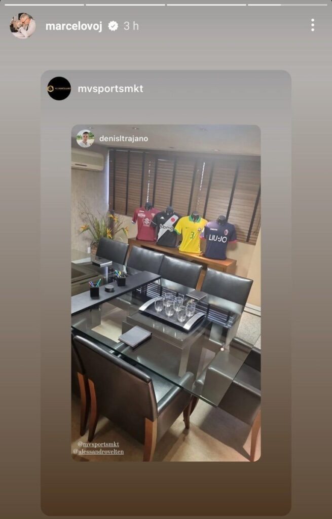 Pai de Lyanco publica foto em que aparece uma camisa do Vasco