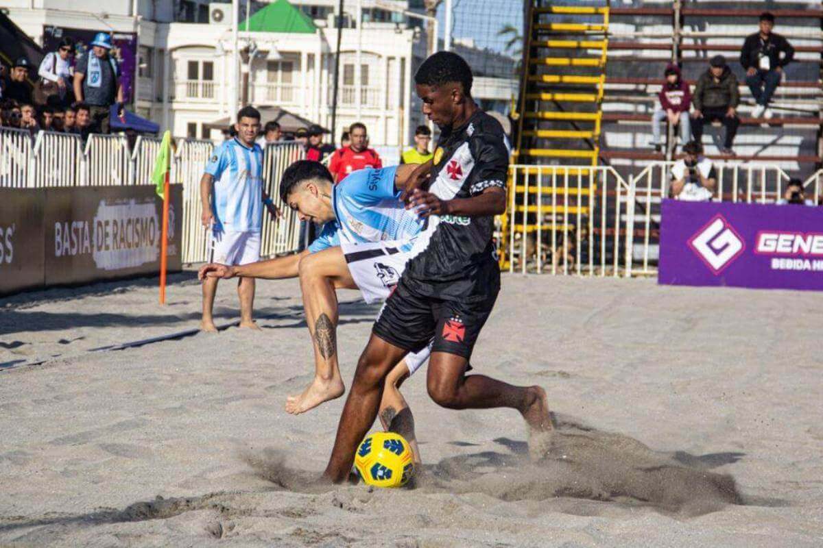 Vasco x Unión Morro pelo Libertadores de futebol de areia