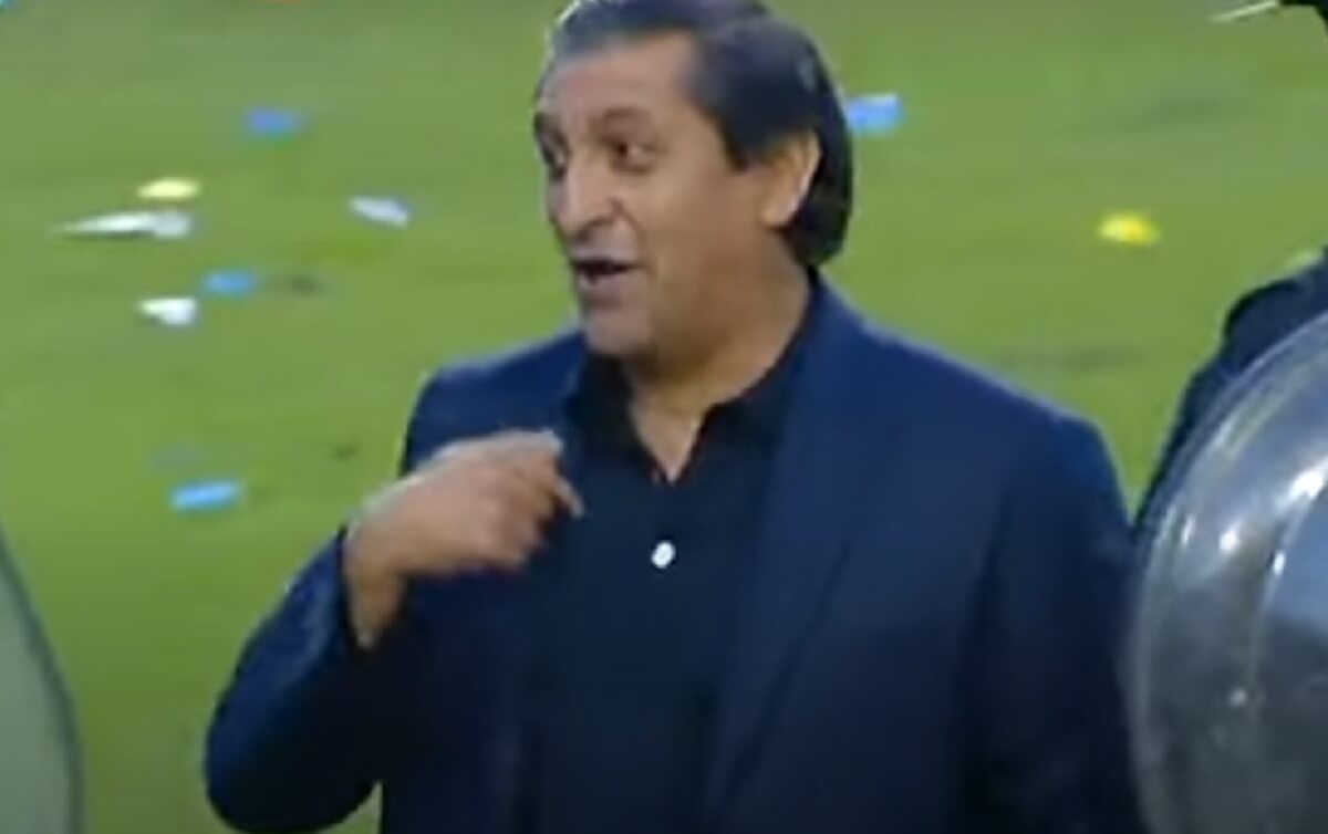 Ramón Díaz em Boca Juniors x River Plate em 2013