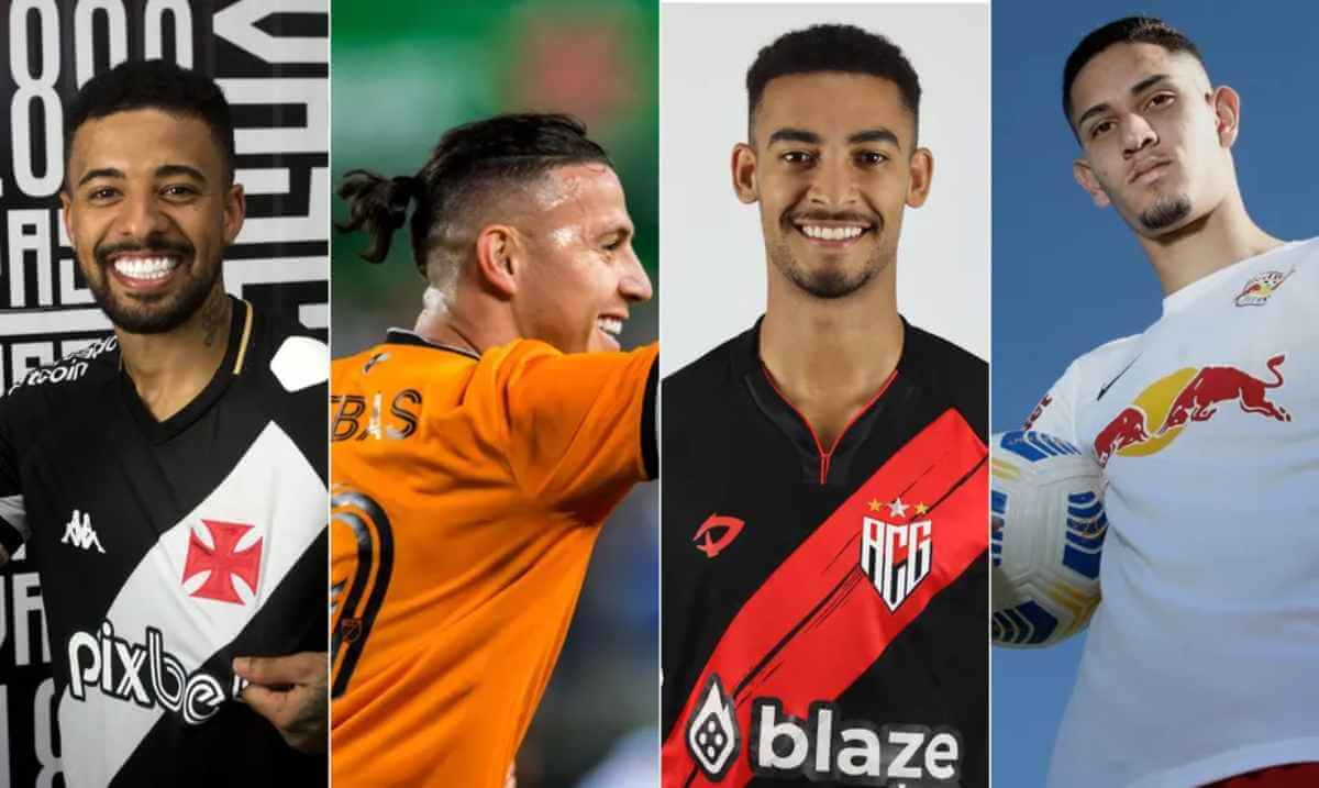 Paulinho, Sebastián Ferreira, Jefferson e Praxedes