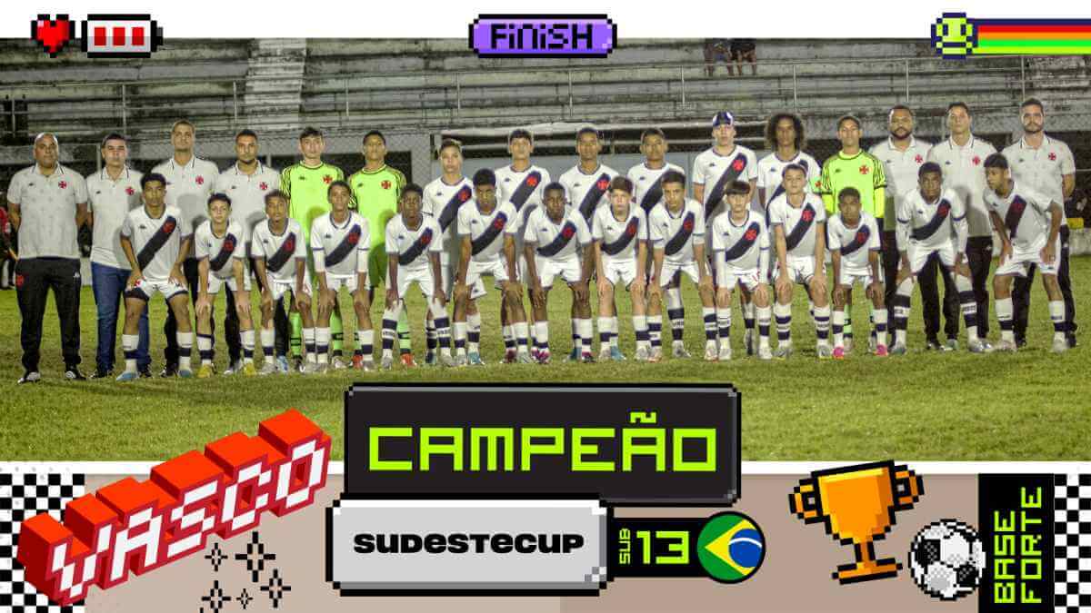 Sub-13 do Vasco é campeão da SudesteCup