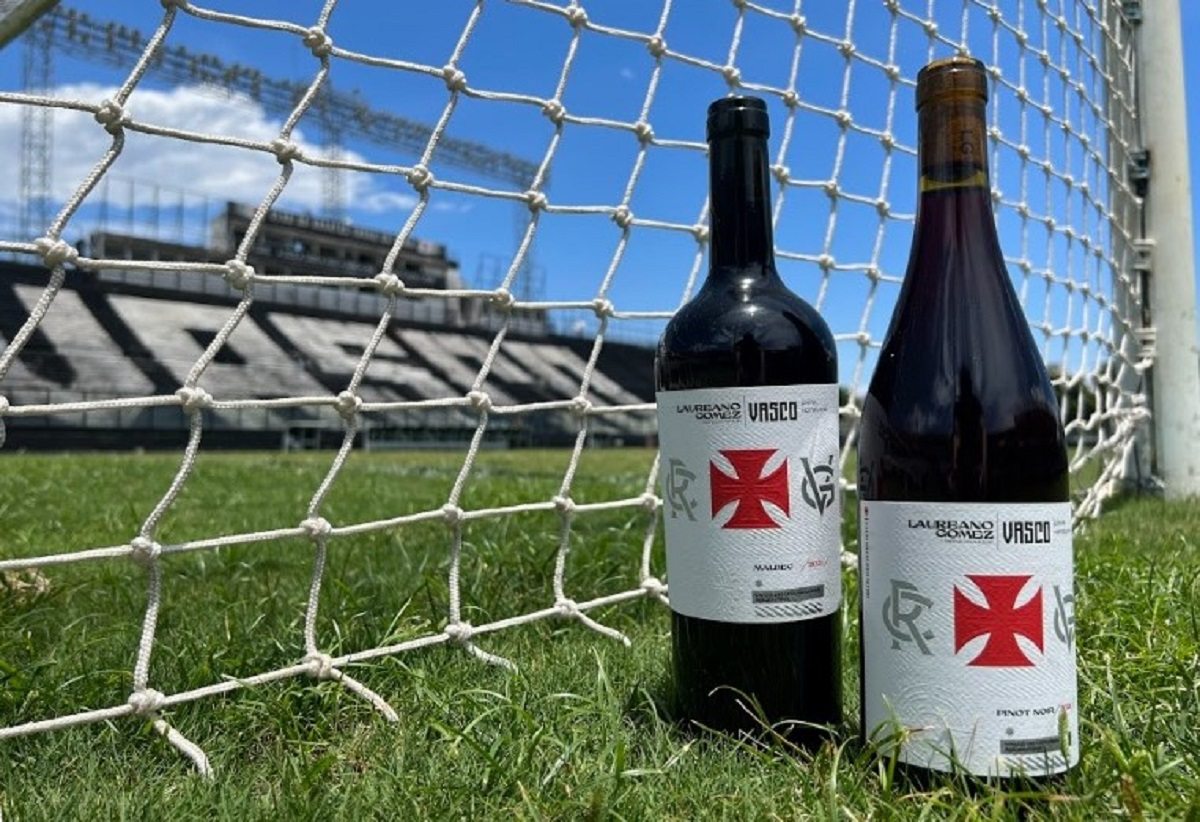 Vinho personalizado do Vasco em parceria com a Laureano Gomez