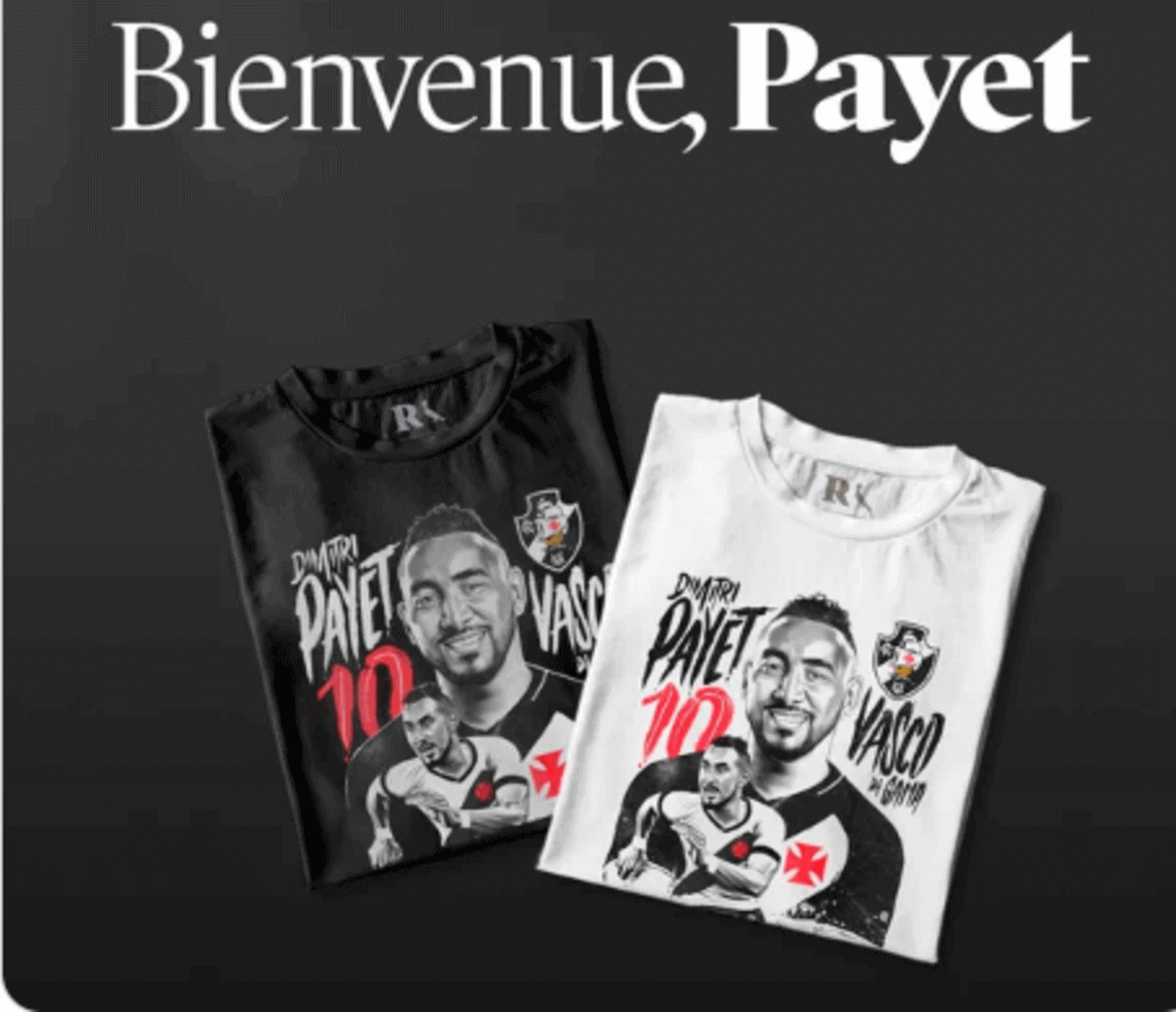 Camisas em homenagem ao meia Payet