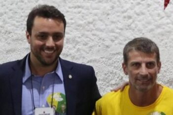 Julio Brant e Pedrinho na eleição do Vasco de 2017