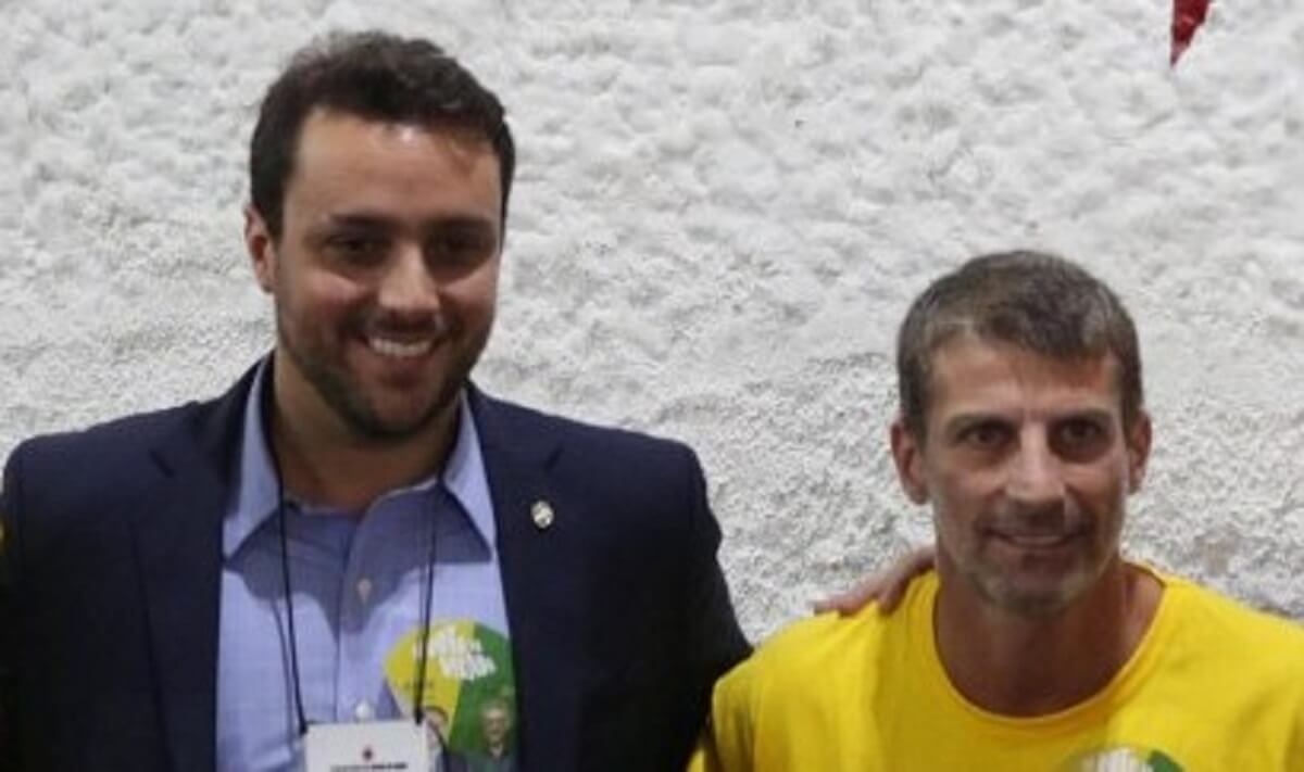 Julio Brant e Pedrinho na eleição do Vasco de 2017