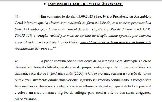 Sócios do Vasco querem eleição somente presencial no Vasco