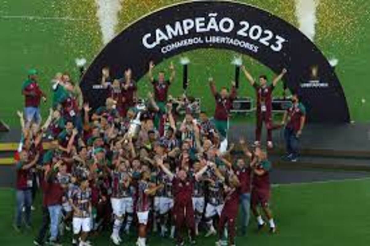 Fluminense celebra o título da Libertadores
