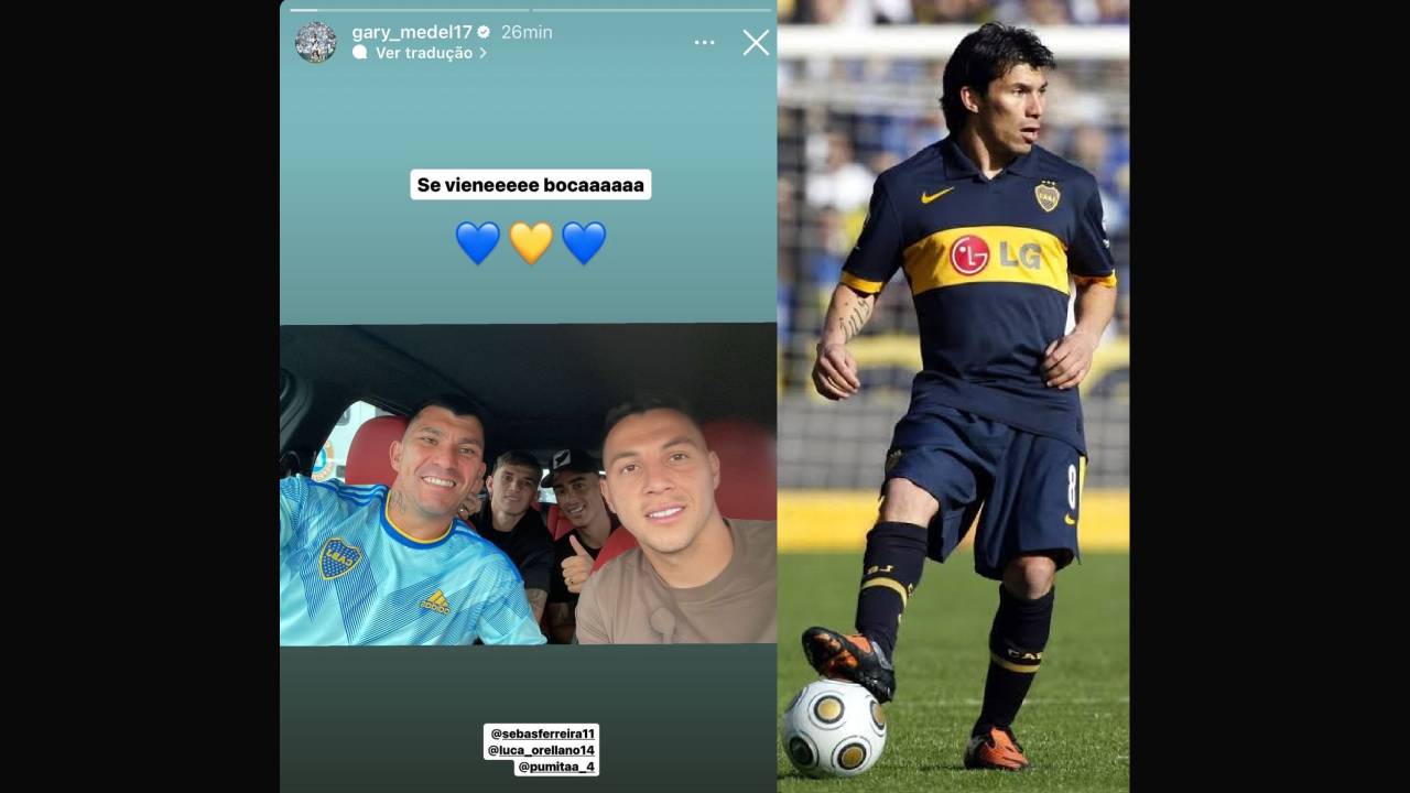 Medel declara torcida pelo Boca Juniors contra o Fluminense