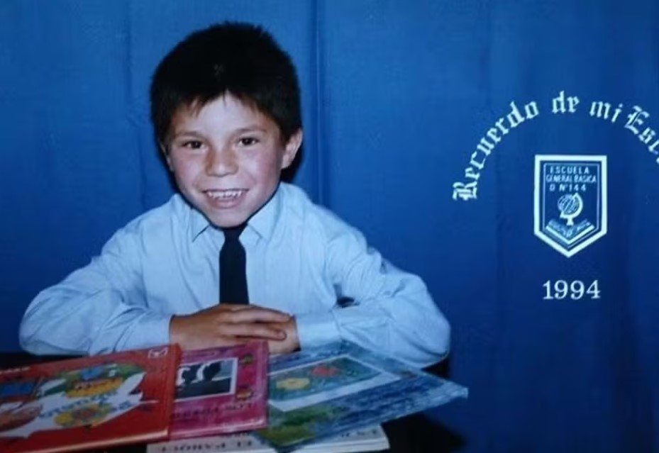 Gary Medel quando era criança