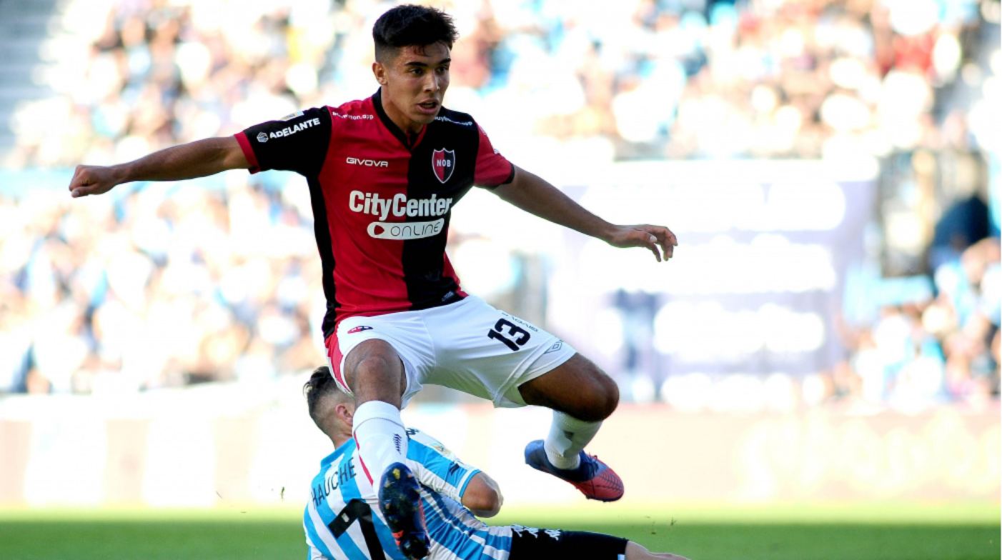 Juan Sforza com a camisa do Newell's Old Boys