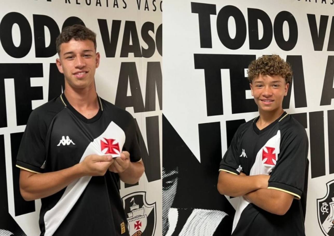 Bruno e Matheus Lopes são irmãos e jogam na base do Vasco