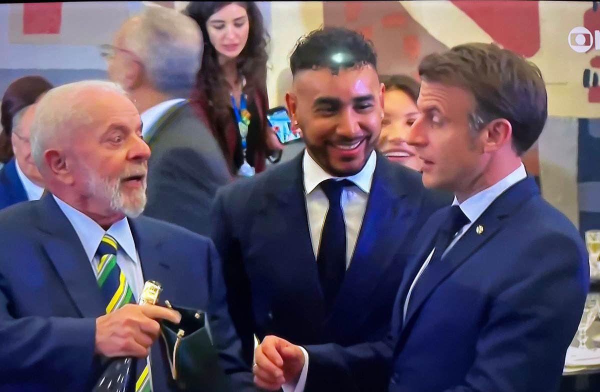 Payet em encontro com Lula e Macron