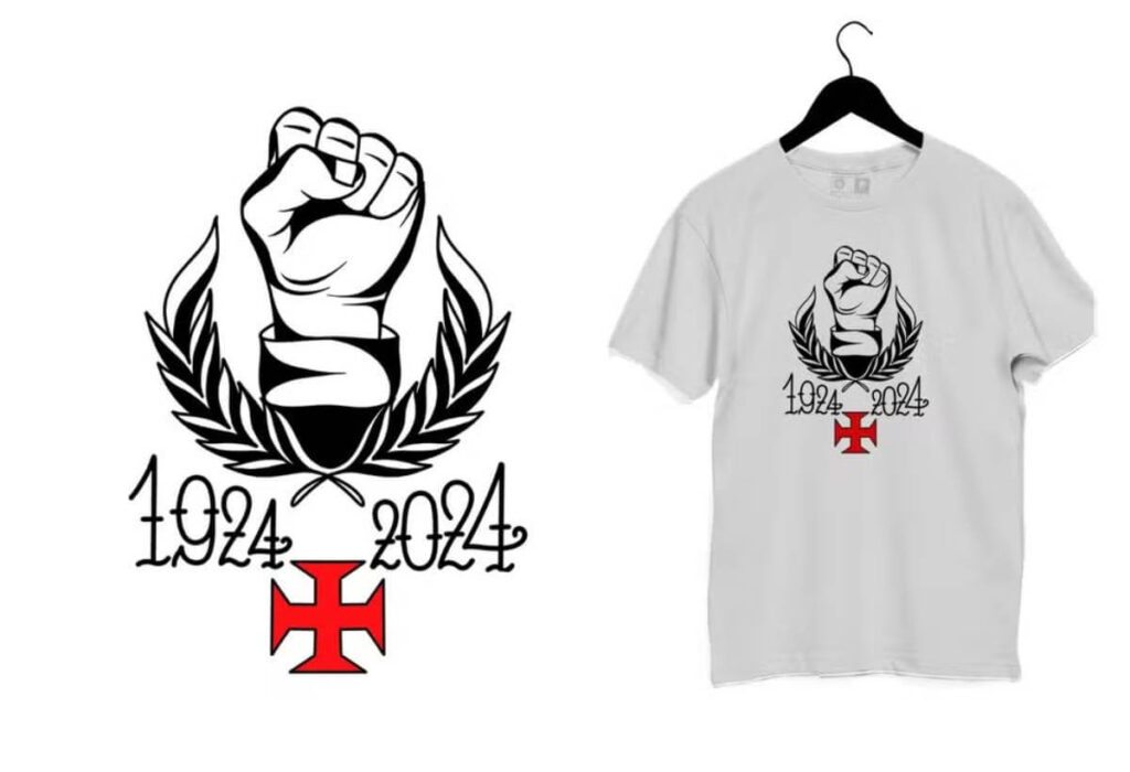 Camisa branca dos 100 anos da Resposta Histórica