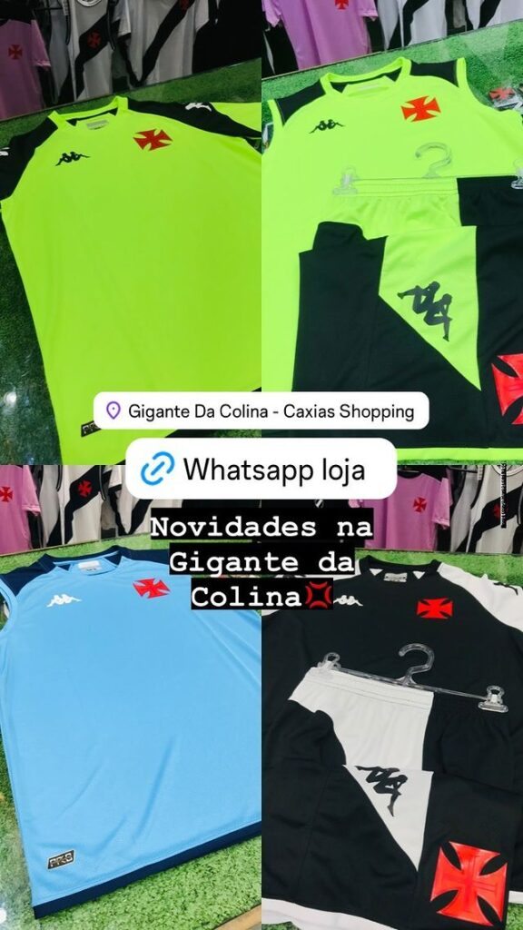 Novas camisas de treino do Vasco