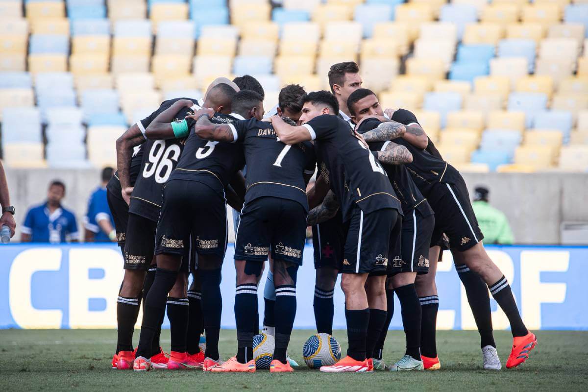 Jogadores do Vasco no Maracanã