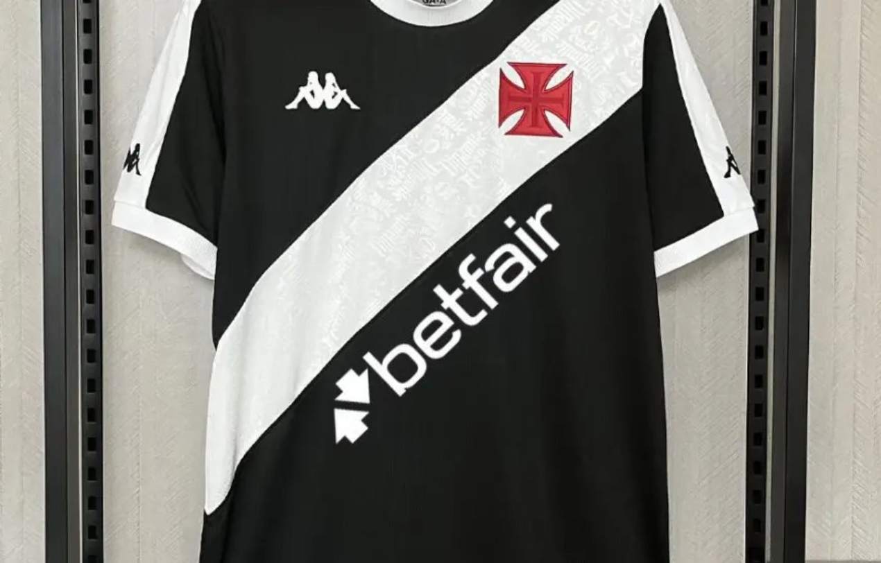 Camisa do Vasco com a logomarca da Betfair