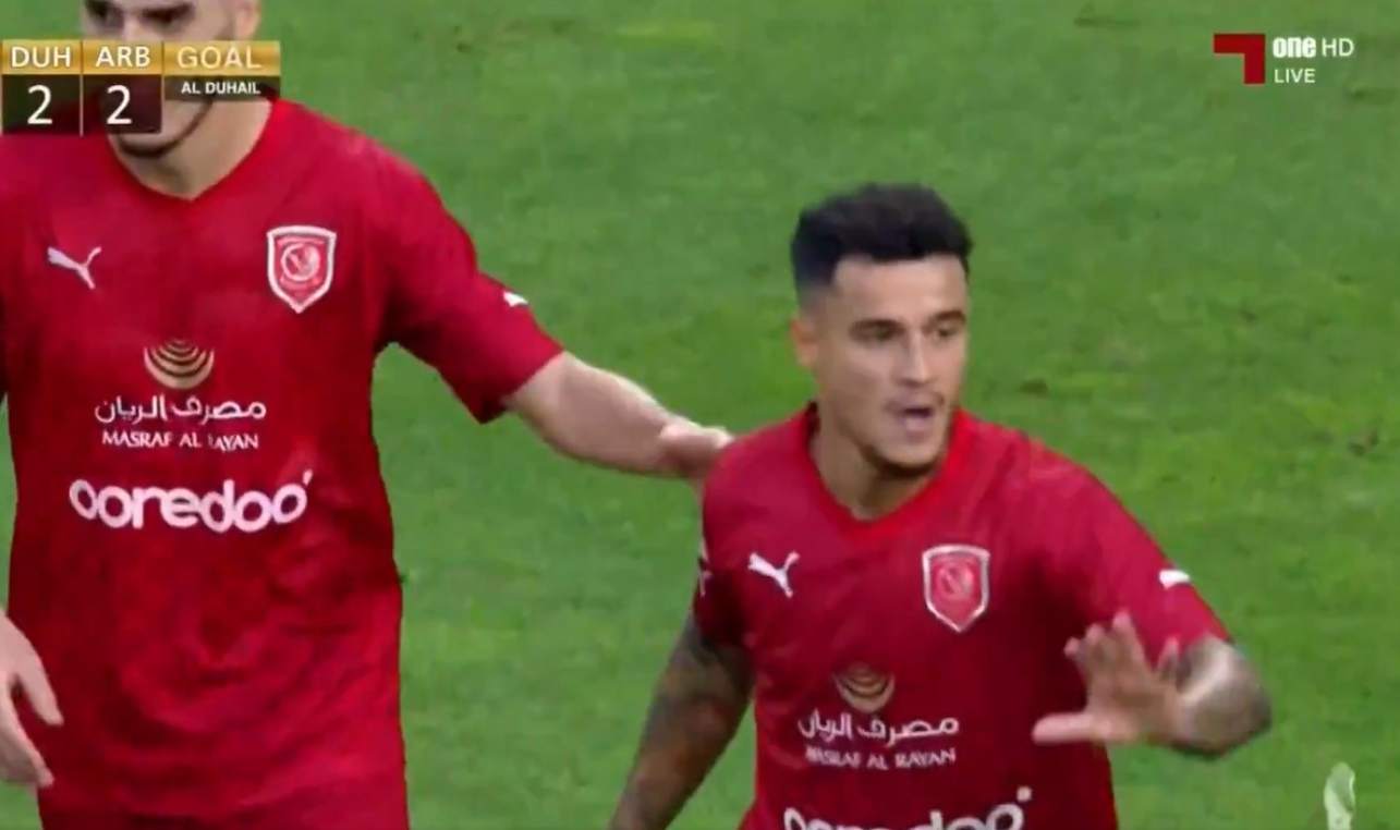 Philippe Coutinho marca pelo Al-Duhail, do Catar