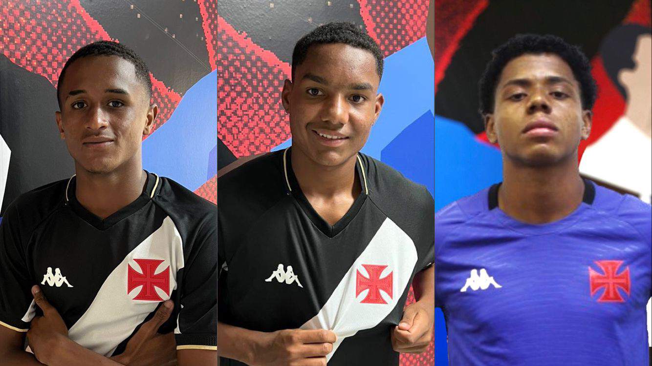 O Vasco contratou Renato, Cristofer e Kauã Manhães