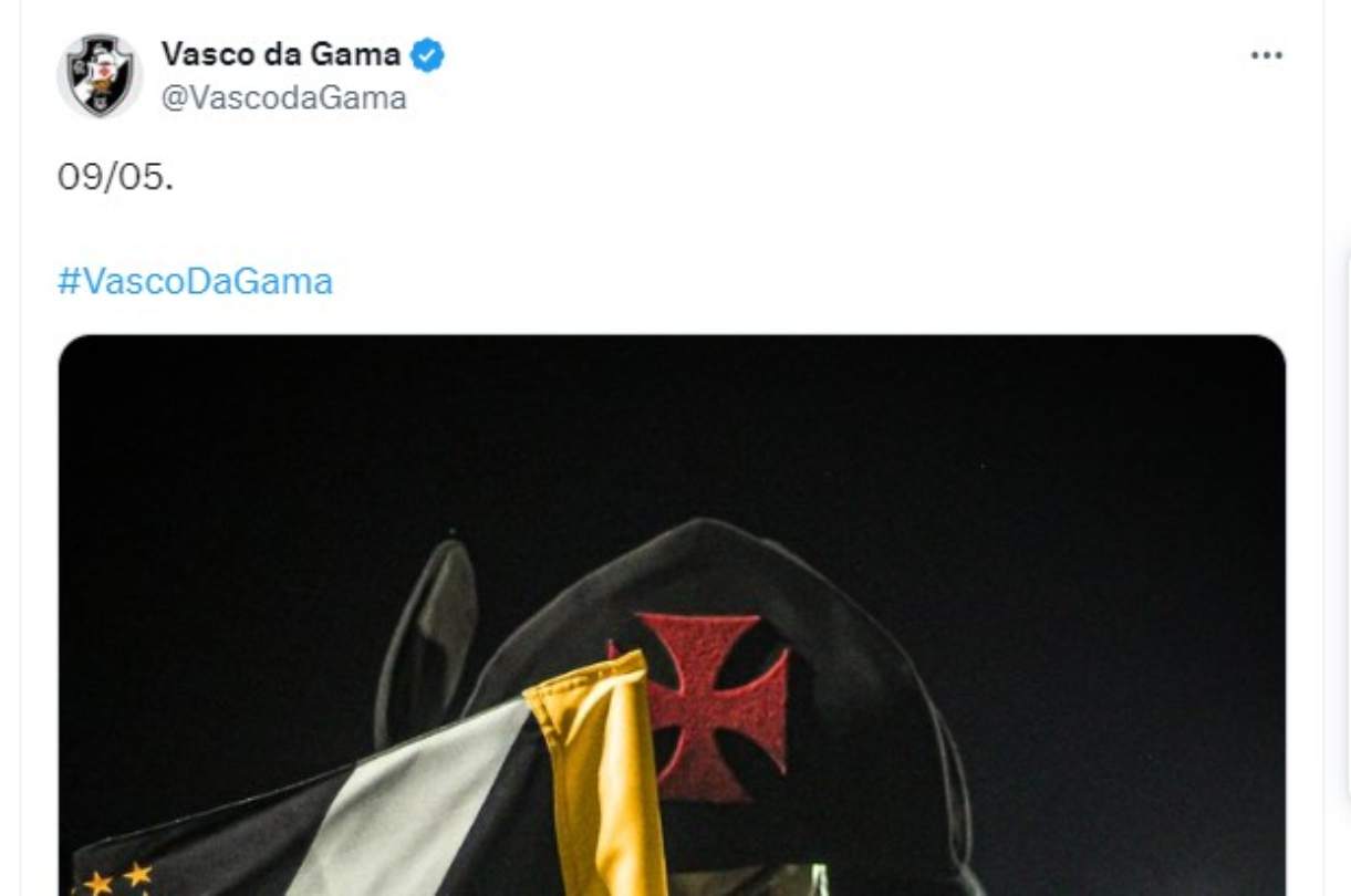 Vasco faz postagem enigmática nas redes sociais