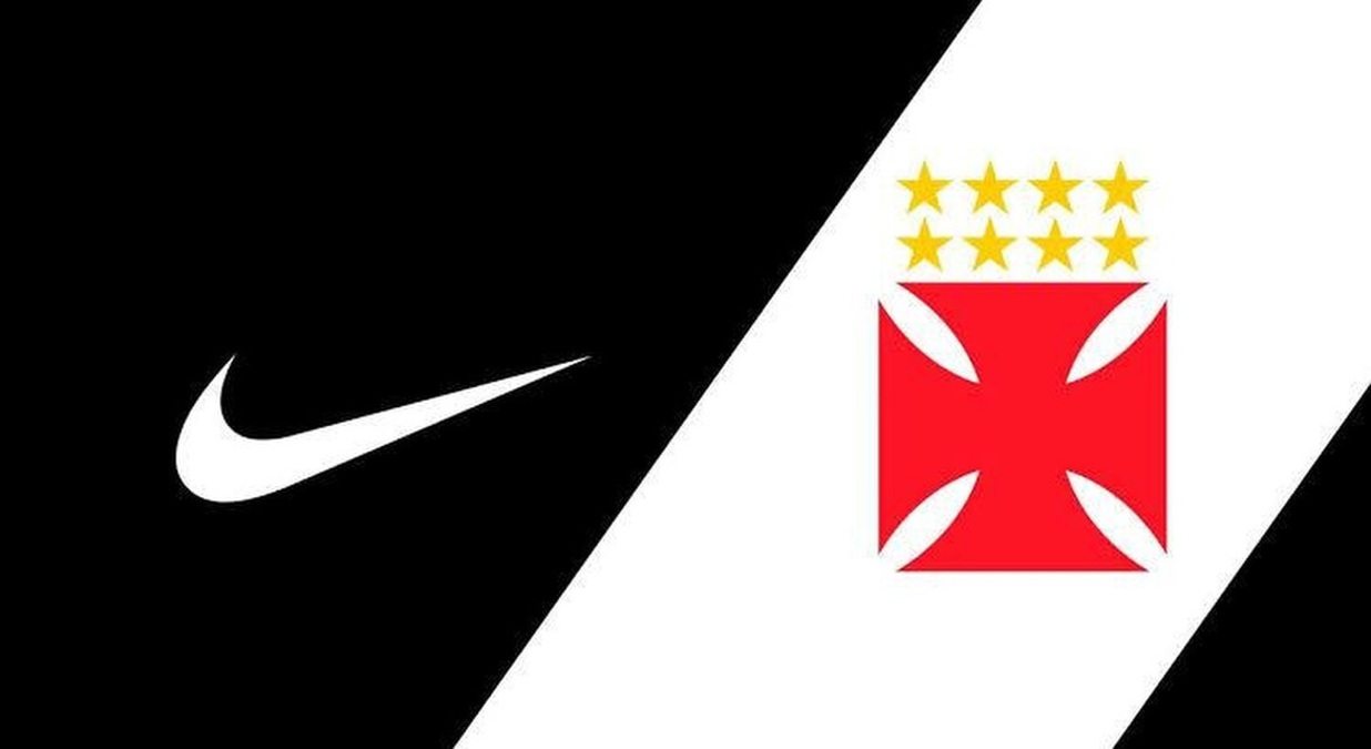 Logo Nike e símbolo do Vasco da Gama