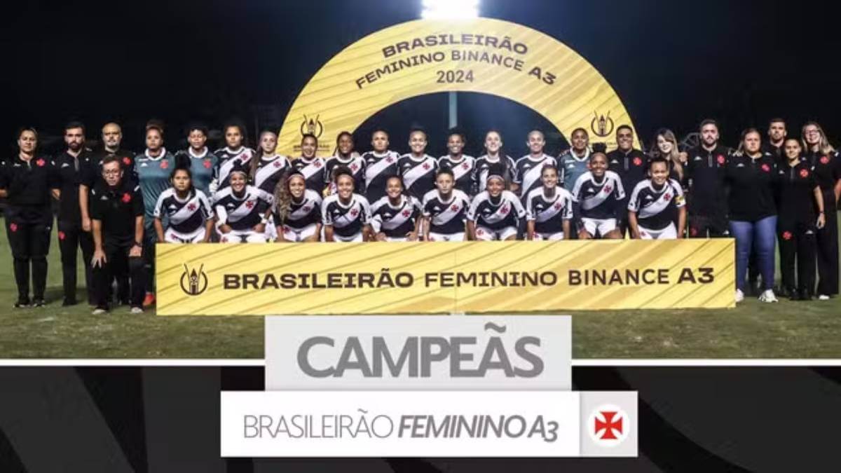 Vasco conquista o Brasileiro Feminino Série A3