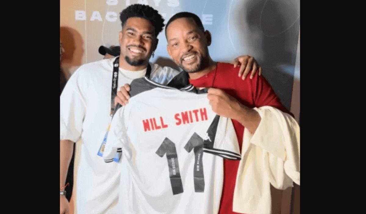 Will Smith ganhou uma camisa personaliza do Vasco durante o Rock in Rio