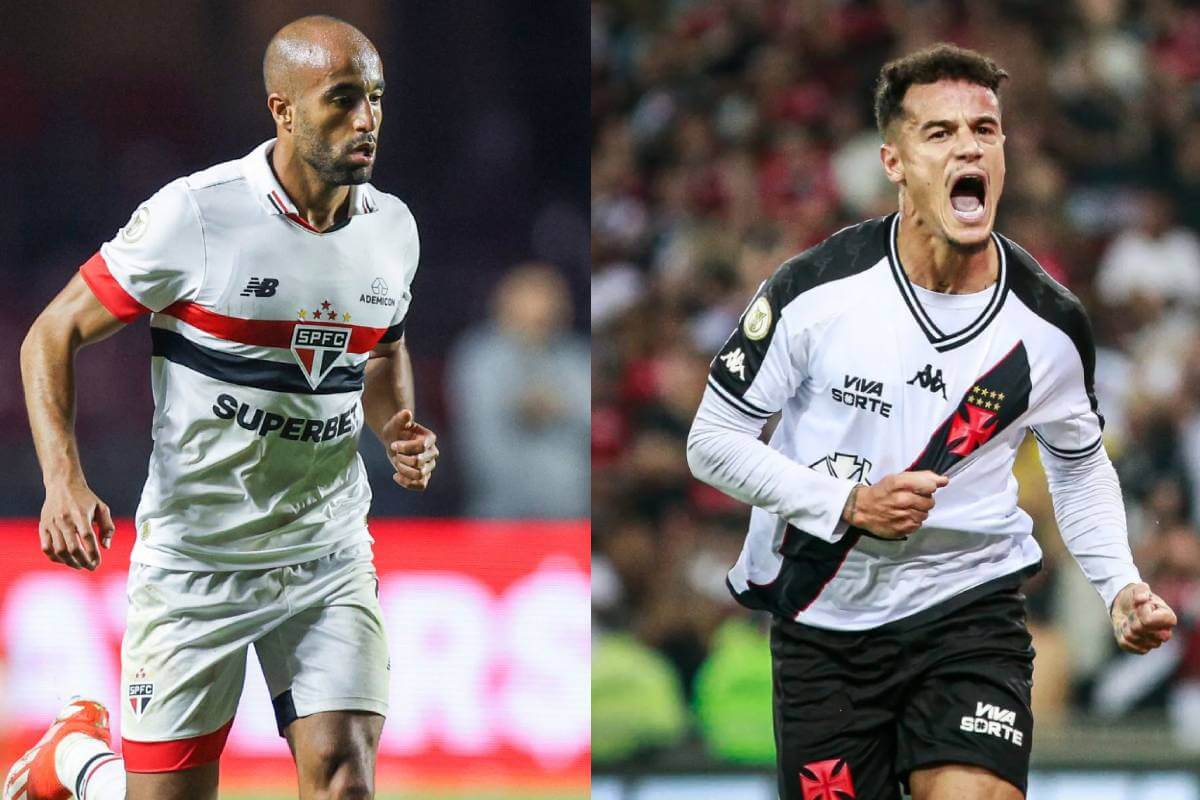 Lucas e Coutinho, jogadores de São Paulo e Vasco