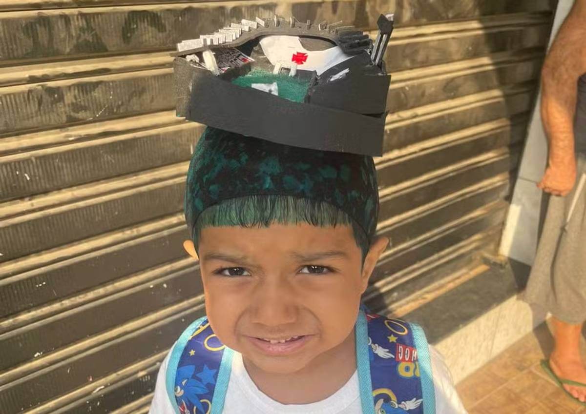 Pequeno Luca fez sucesso na escola