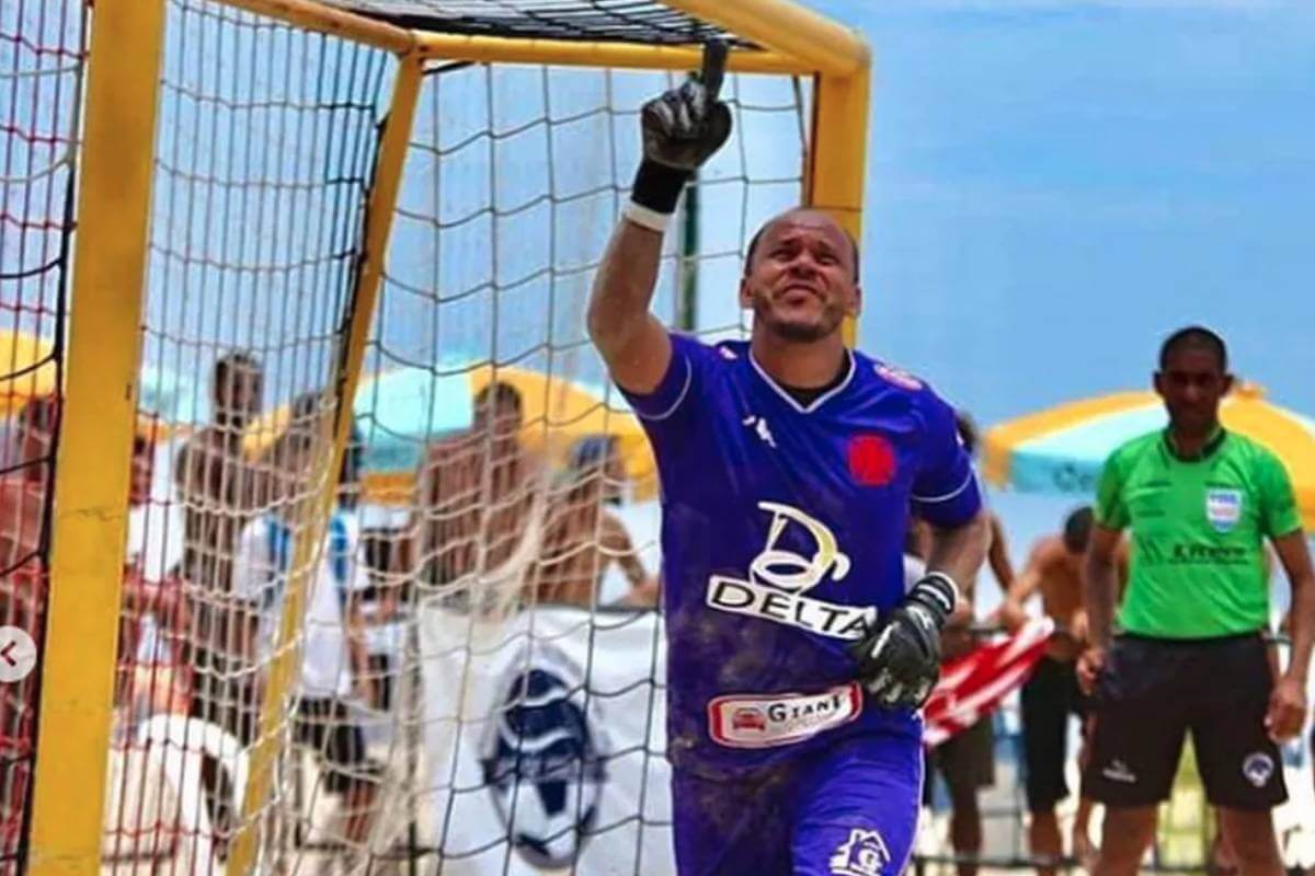 Anailton Alcântara, goleiro do futebol de areia do Vasco