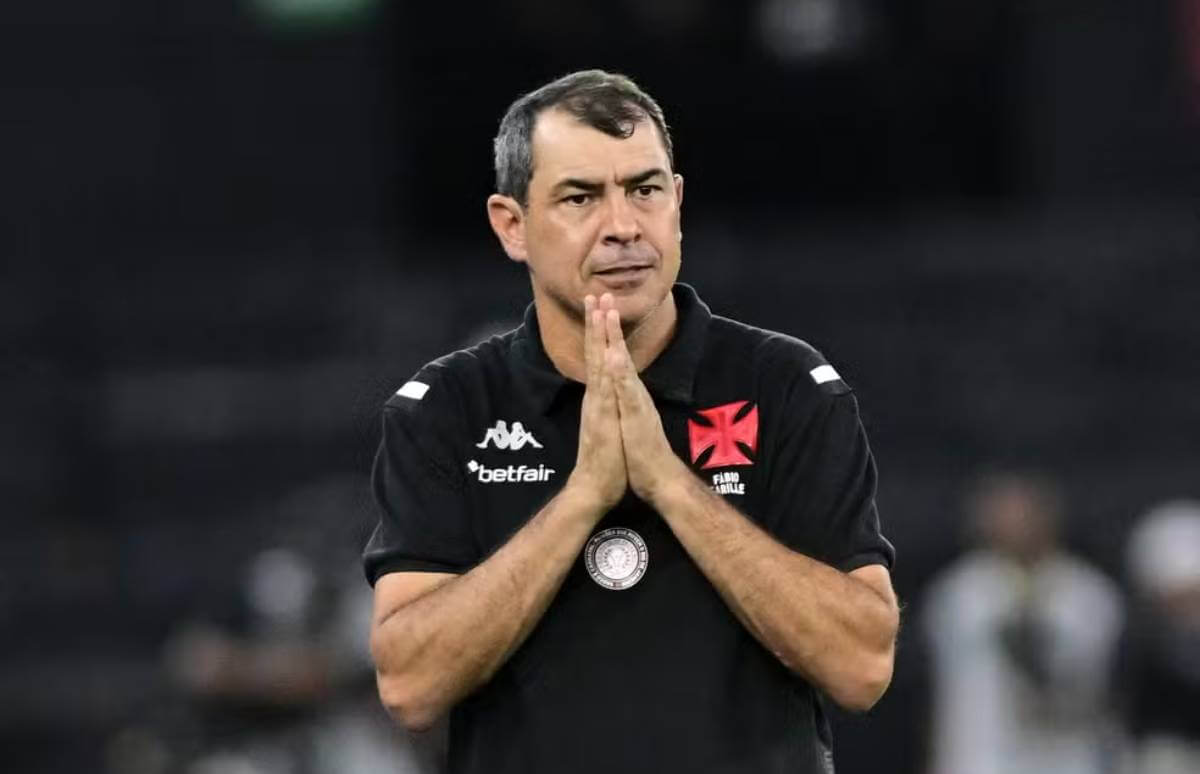 Fábio Carille no clássico Vasco x Flamengo