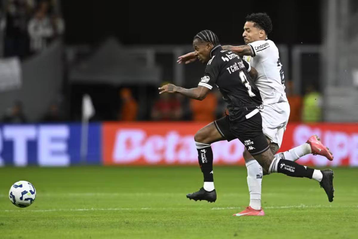 Tchê Tchê em jogo contra o Palmeiras