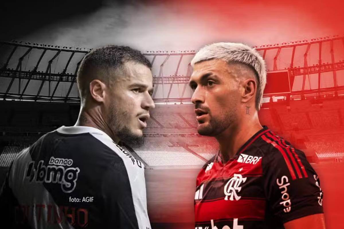Coutinho e Arrascaeta figuras importantes de Vasco x Flamengo
