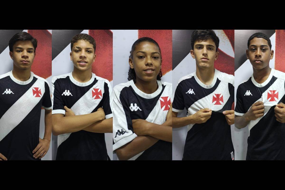 Vasco firma contratos de formação com 5 atletas