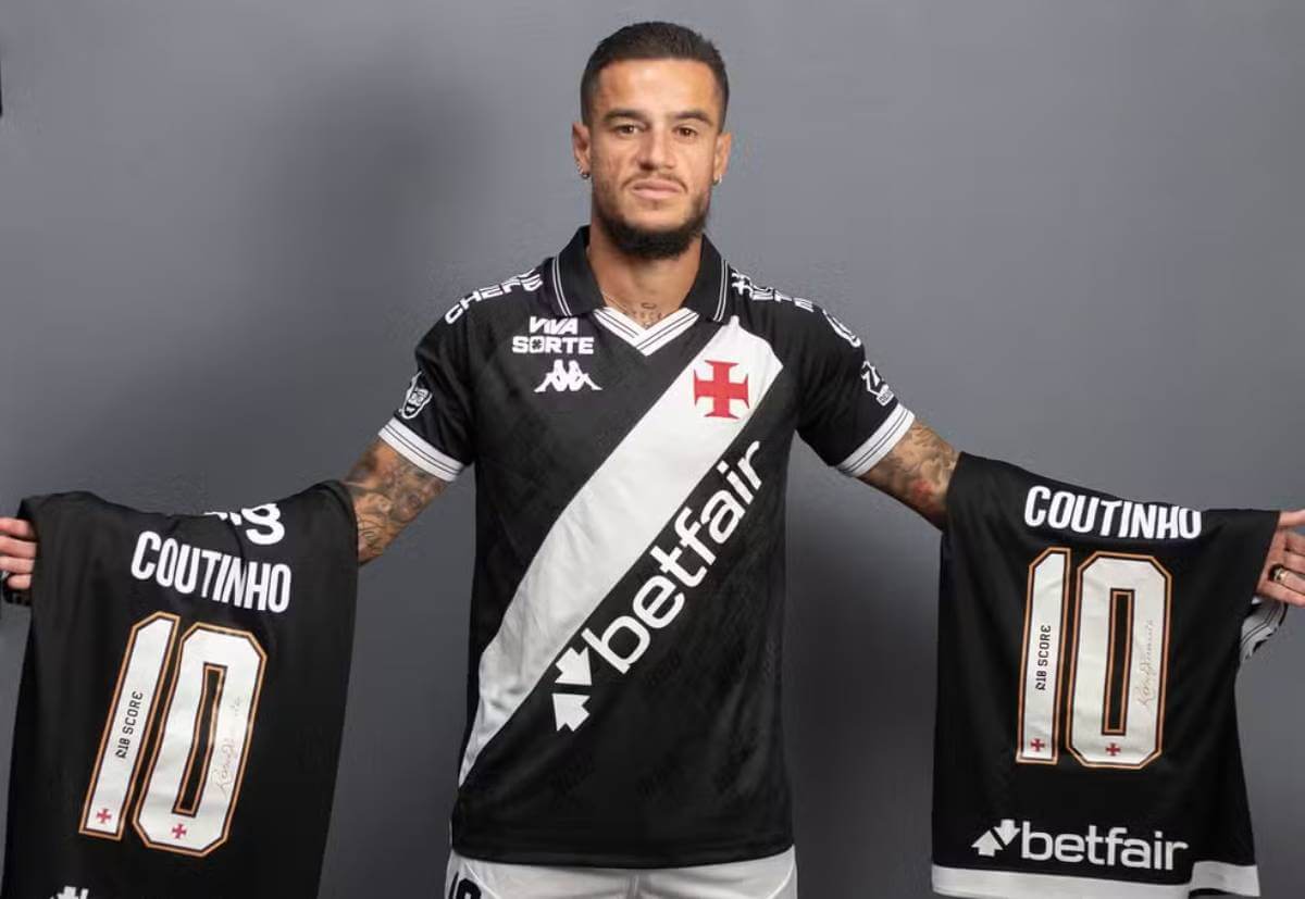Coutinho vestirá a camisa 10 do Vasco