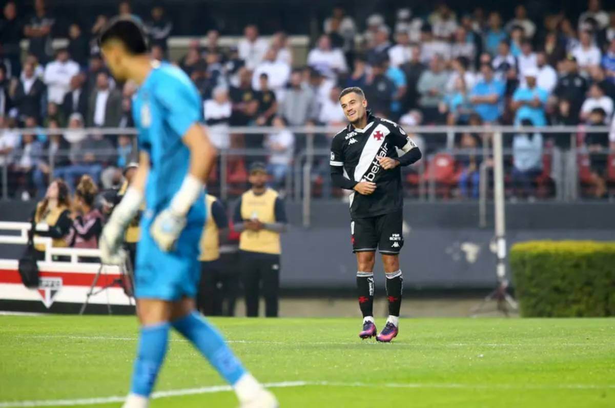 Coutinho em Santos x Vasco o Morumbis