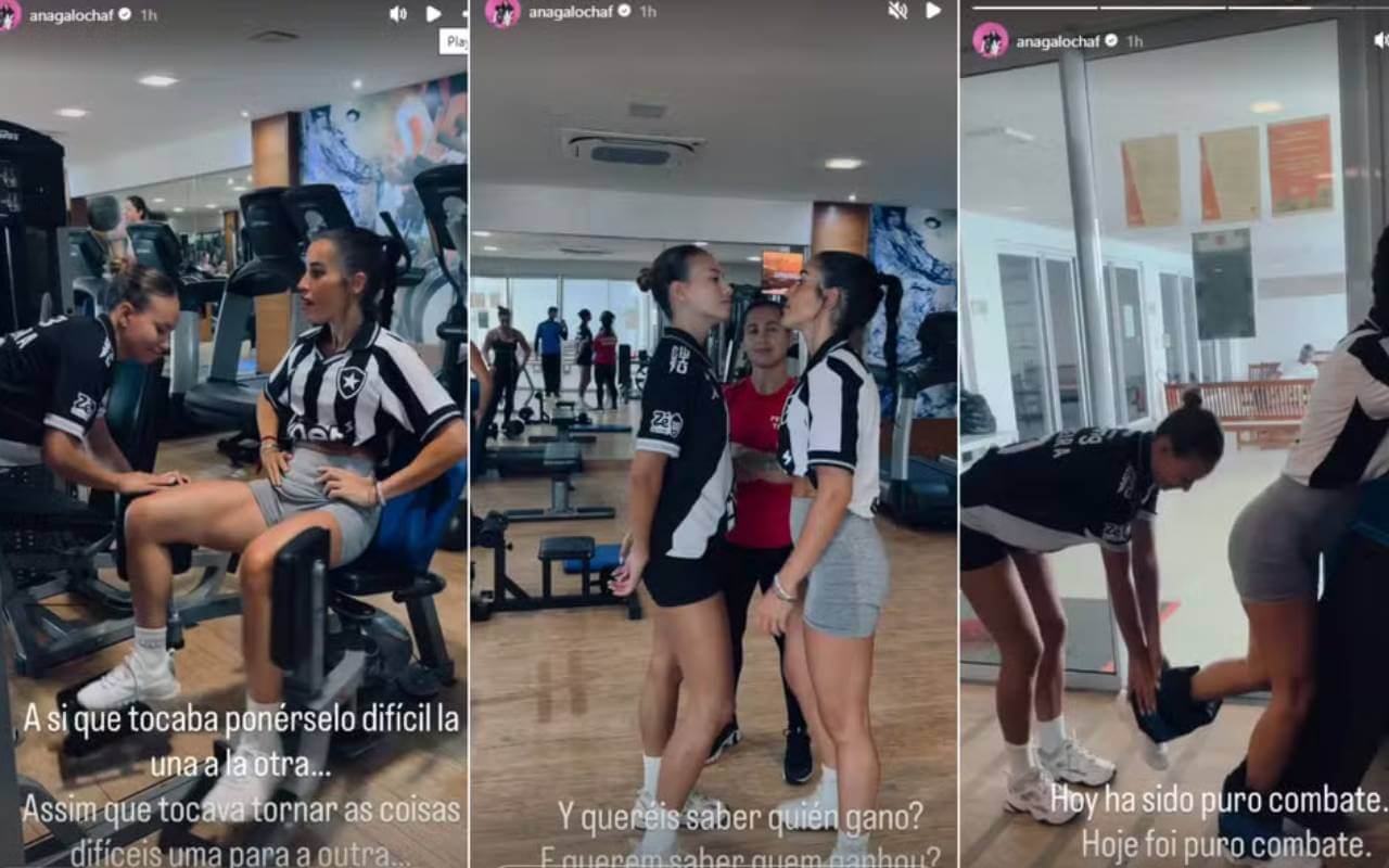 Ana Galocha e Inês Afonso em treino