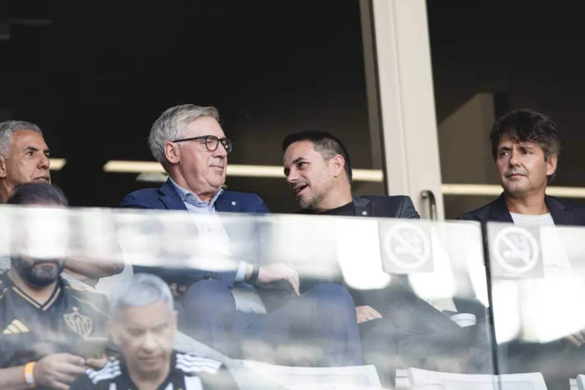 Carlo Ancelotti e Rodrigo Caetano