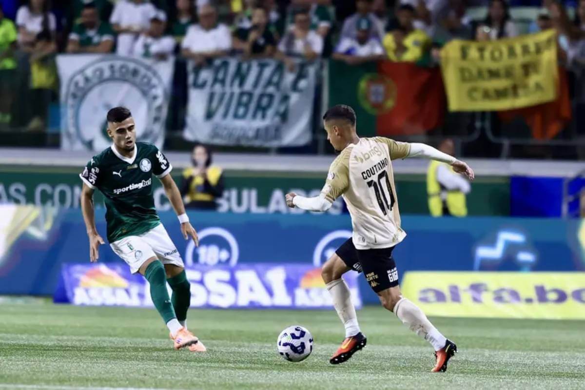 Coutinho em Vasco x Palmeiras no Allianz Parque