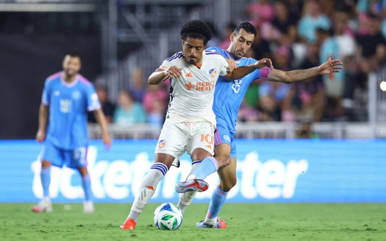 Evander em jogo pelo FC Cincinnati