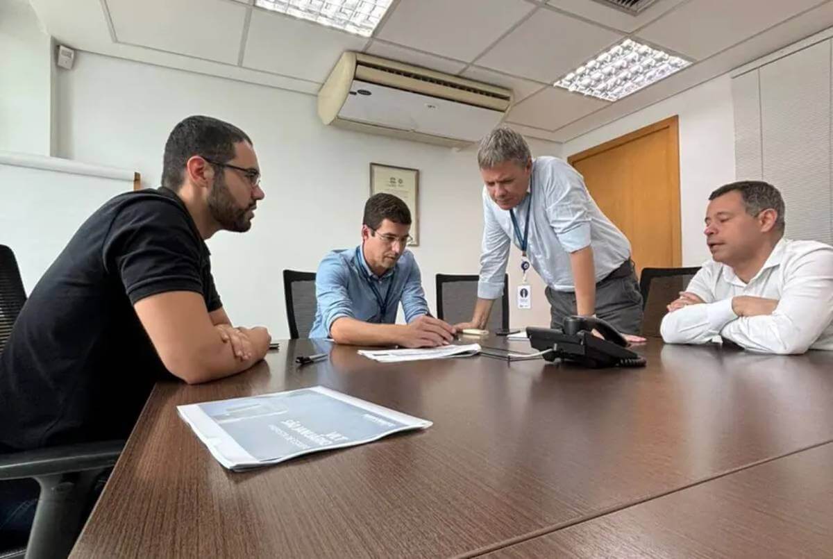 Renato Brito, vereador Pedro Duarte e Osmar Lima