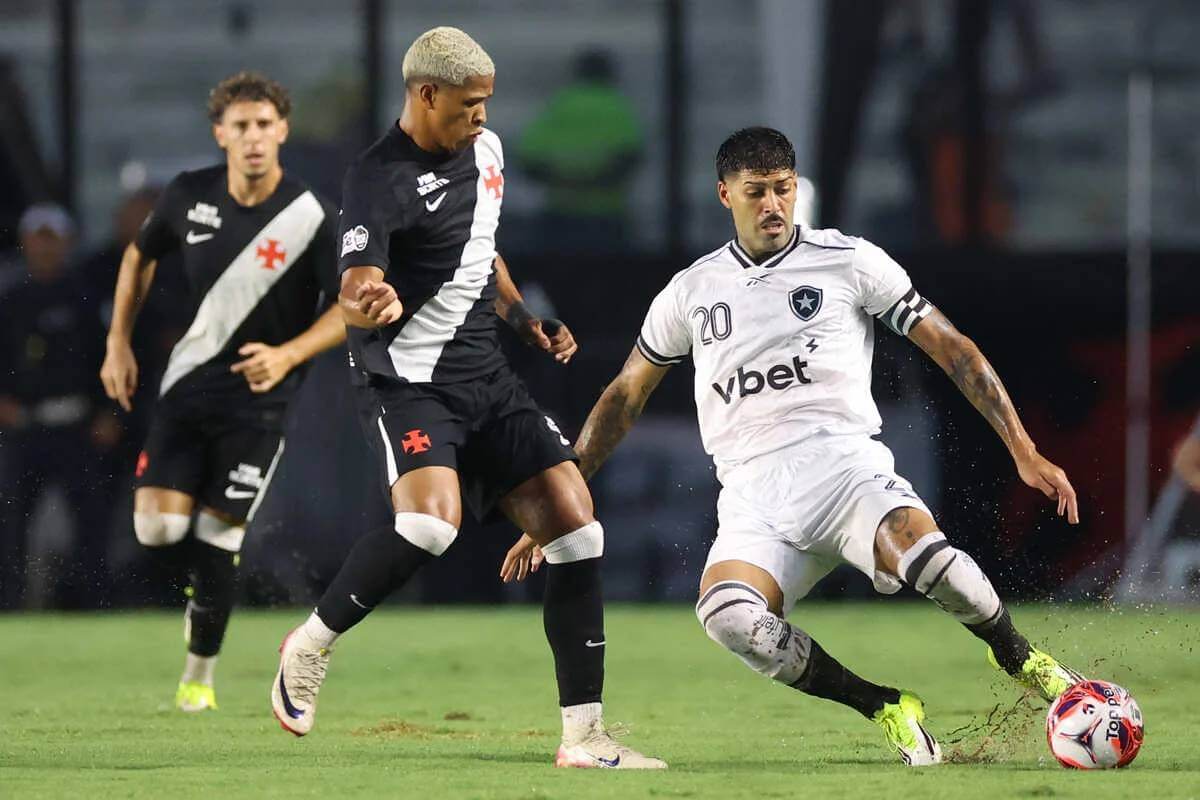 Cauan Barros em Vasco x Botafogo em São Januário