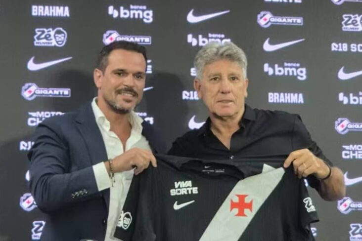 Admar Lopes e Renato Gaúcho durante apresentação