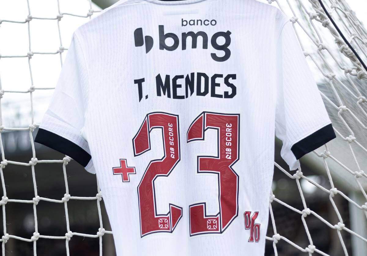 Camisa de Thiago Mendes destaca a estatística +23%