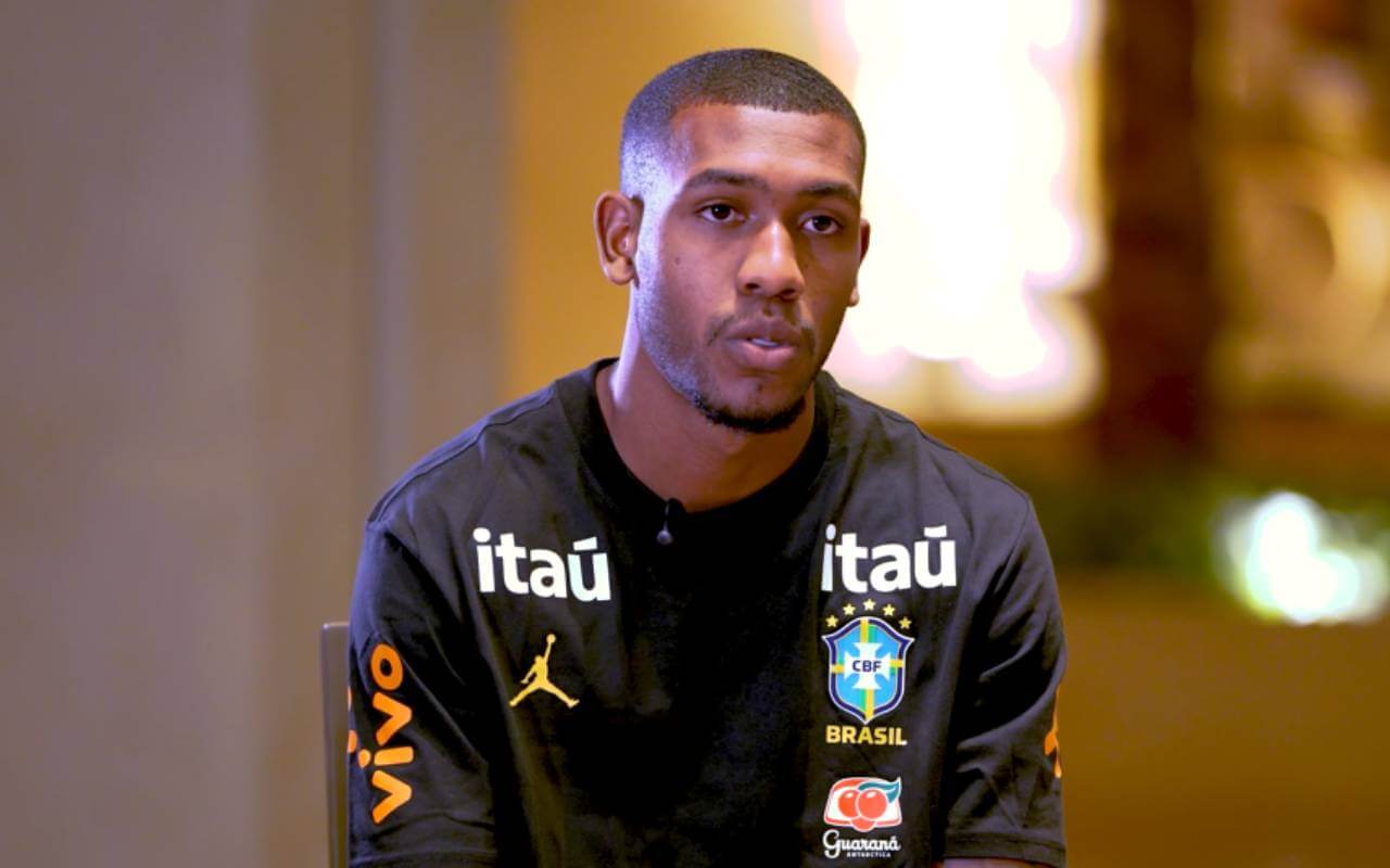 Rayan durante apresentação à Seleção Brasileira