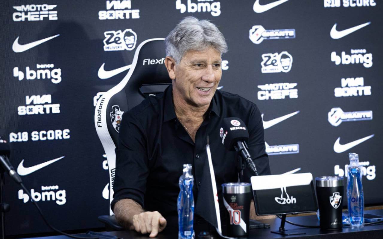 Renato Gaúcho em apresentação pelo Vasco