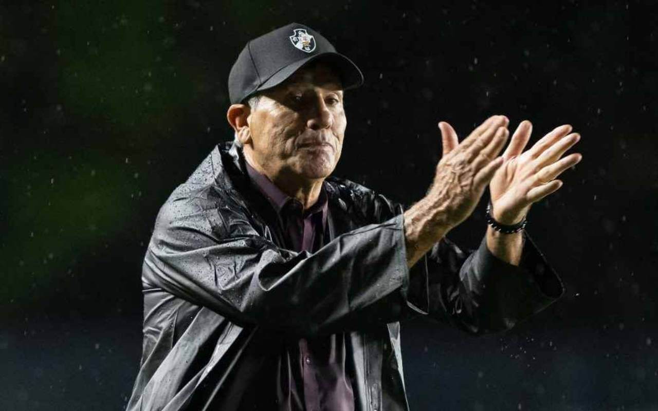 Renato Gaúcho em Vasco x Palmeiras em São Januário