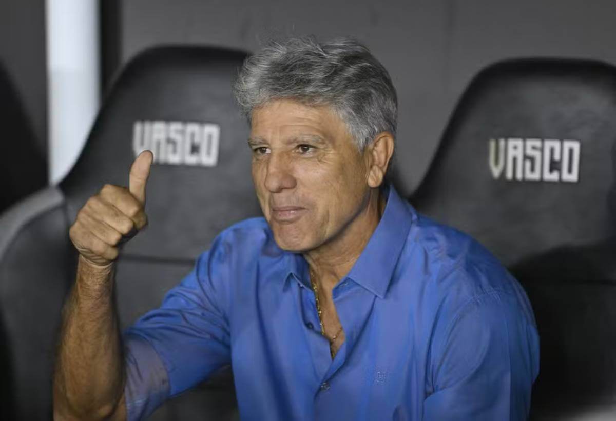 Renato Gaúcho em jogo do Vasco contra o São Paulo