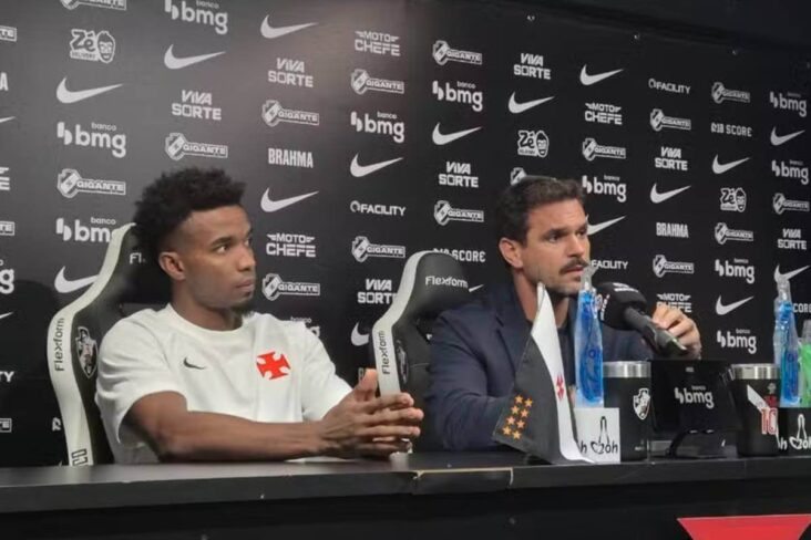Thiago Mendes e Admar Lopes em coletiva