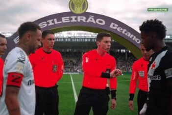 Thiago Mendes e Neymar em Vasco x Santos